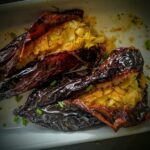 Пълнени сушени чушки с ориз от целина и праз