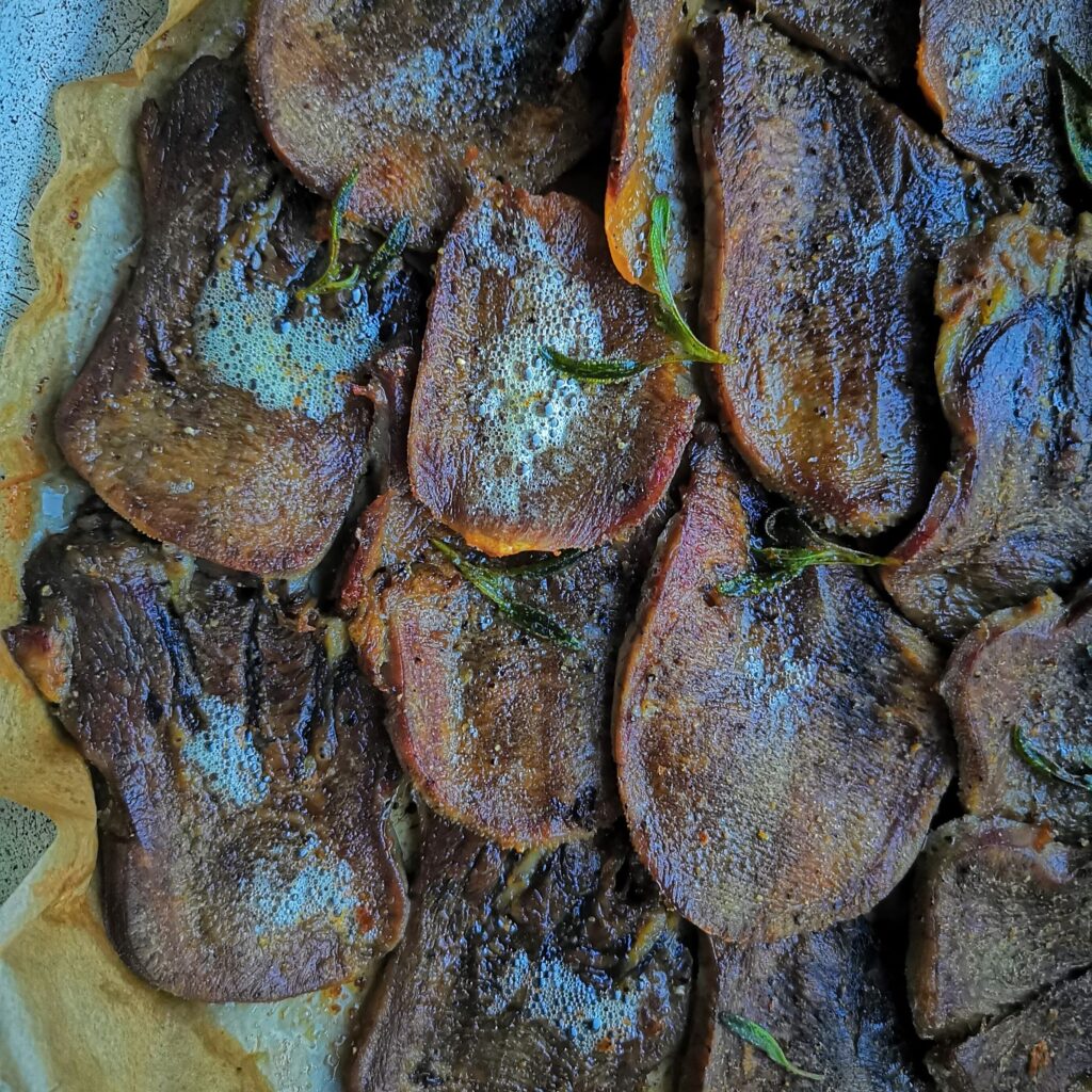 Карнивор рецепти - телешки език в масло