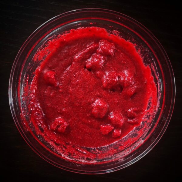 Малиново блонди с колаген - сухи и мокри продукти смесване